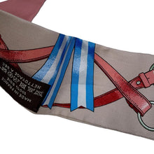 将图像加载到图库查看器中,HERMES Twilly Jumping JUMPING BeigeRose/view Rose/Blue Silk100%