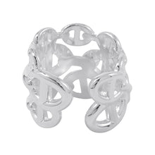 将图像加载到图库查看器中,HERMES Chaine d'Ancre Anchene Ring Size GM/53アンシェネリングGM SV925