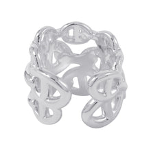将图像加载到图库查看器中,HERMES Chaine d'Ancre Anchene Ring Size GM/51 SV925