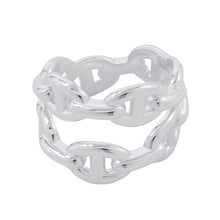 将图像加载到图库查看器中,HERMES Chaine d'Ancre Double Row Ring Size 52 SV925