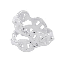 Load image into Gallery viewer, HERMES Chaine d'Ancre Double Row Ring Size 53 SV925