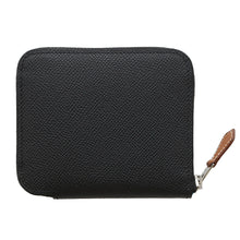 将图像加载到图库查看器中,HERMES Azap compact silk in Black Epsom