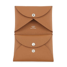 Load image into Gallery viewer, HERMES Calvi Duo Gold Epsom