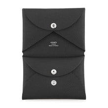Load image into Gallery viewer, HERMES Calvi Duo Black Epsom