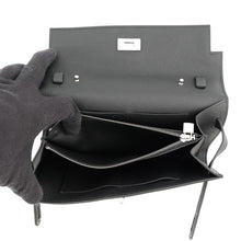 将图像加载到图库查看器中,HERMES Kelly wallet long to go Black Epsom