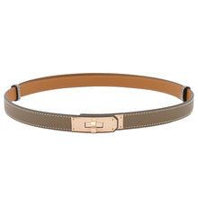 Load image into Gallery viewer, HERMES Kelly belt Size 18 Etoupe Epsom