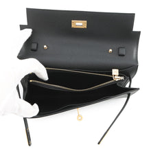 Load image into Gallery viewer, HERMES Kelly wallet long to go Black Epsom