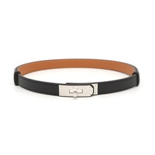Load image into Gallery viewer, HERMES Kelly Belt Size 18 Black Epsom