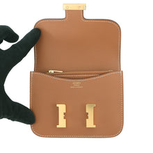Load image into Gallery viewer, HERMES Constance Slim Gold Evercolor
