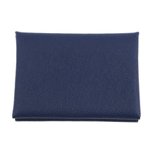 Load image into Gallery viewer, HERMES Calvi Duo blue navy Epsom