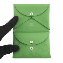 Load image into Gallery viewer, HERMES Calvi Duo Vert Yucca Epsom