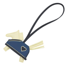 Load image into Gallery viewer, HERMES Rodeo Loveo Cool Jaune Milton/Blue Nuit/Blue Tie Lambskin Size PM