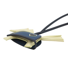 Load image into Gallery viewer, HERMES Rodeo Loveo Cool Jaune Milton/Blue Nuit/Blue Tie Lambskin Size PM