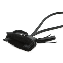 将图像加载到图库查看器中,HERMES Rodeo Loveo Plush Black Lambskin Mouton Size PM