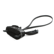 将图像加载到图库查看器中,HERMES Rodeo Loveo Plush Black Lambskin Mouton Size PM