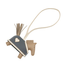 Load image into Gallery viewer, HERMES Rodeo Loveo Cool Beige Marfa/Craie/Vert Mangrove Lambskin Swift Leather