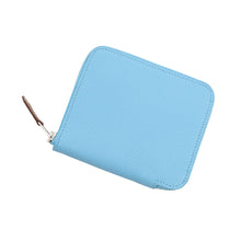Load image into Gallery viewer, HERMES Azap compact silk in Celeste Epsom