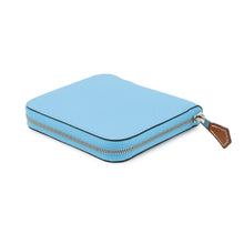 将图像加载到图库查看器中,HERMES Azap compact silk in Celeste Epsom