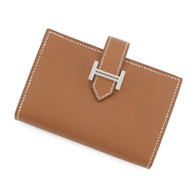Load image into Gallery viewer, HERMES Bearn Mini Coin purse included Gold Veau Madame