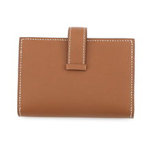 Load image into Gallery viewer, HERMES Bearn Mini Coin purse included Gold Veau Madame