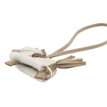 Load image into Gallery viewer, HERMES Rodeo Loveo Plush Beige Marfa/Terre/Craie Lambskin Mouton Size PM