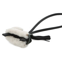 将图像加载到图库查看器中,HERMES Robeo Prusche Black/Vert Mangrove/Beige Malfa Lambskin Mouton Size PM
