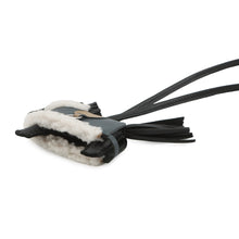 Load image into Gallery viewer, HERMES Rodeo Loveo Plush Black/Vert Mangrove/Beige Malfar Lambskin Mouton Size PM