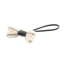 Load image into Gallery viewer, HERMES Buddy Bag Charm Black Lambskin Mouton