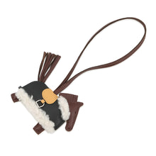 Load image into Gallery viewer, HERMES Robeo Plush Terre/Paille/Black Lambskin Mouton Size PM