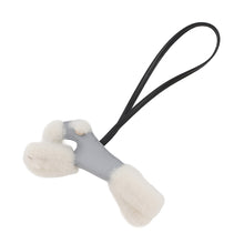 Load image into Gallery viewer, HERMES Buddy Bag Charm Black Lambskin Mouton