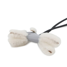 Load image into Gallery viewer, HERMES Buddy Bag Charm Black Lambskin Mouton