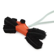 将图像加载到图库查看器中,HERMES Buddy Bag Charm Feu / Black / VertPeppermint Agneau Milo Merino Mouton