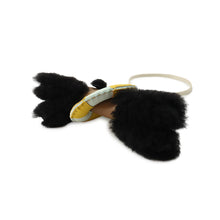 将图像加载到图库查看器中,HERMES Badi à la Mer Black/Dune/Craie Lambskin Mouton