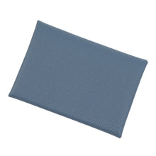 Load image into Gallery viewer, HERMES Calvi Duo Blue Tempete Epsom