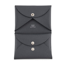 Load image into Gallery viewer, HERMES Calvi Duo Ardoise Chevre Myzore Goatskin