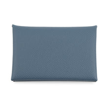 Load image into Gallery viewer, HERMES Calvi Blue Tempete Epsom