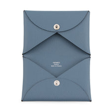 Load image into Gallery viewer, HERMES Calvi Blue Tempete Epsom