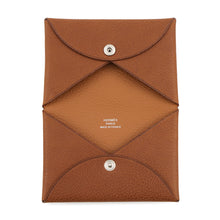 Load image into Gallery viewer, HERMES Calvi Barenia Leather Barenia Leather Fauve