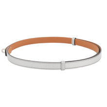 Load image into Gallery viewer, HERMES Kelly Belt Size 18 Argent Chevre Myzore Goatskin Swift Leather