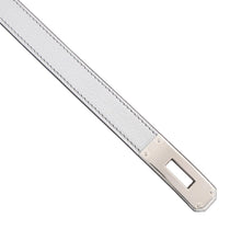 Load image into Gallery viewer, HERMES Kelly Belt Size 18 Argent Chevre Myzore Goatskin Swift Leather