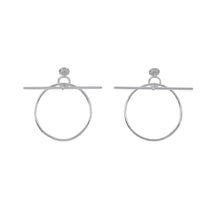 Load image into Gallery viewer, HERMES Loop Earrings Size MM SV925