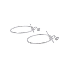 Load image into Gallery viewer, HERMES Loop Earrings Size MM SV925