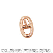 将图像加载到图库查看器中,HERMES Chaine d'Ancre Farandole Earrings Size TPM 18K Pink Gold