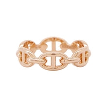 Load image into Gallery viewer, HERMES Chaine d'Ancre Anchene Ring Size PM/55/#15 18K Pink Gold
