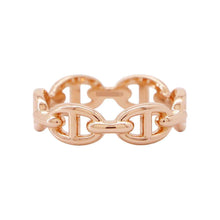 Load image into Gallery viewer, HERMES Chaine d'Ancre Anchene Ring Size PM/55/#15 18K Pink Gold