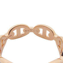 Load image into Gallery viewer, HERMES Chaine d'Ancre Anchene Ring Size PM/55/#15 18K Pink Gold