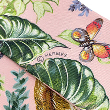 将图像加载到图库查看器中,HERMES Twilly EQUATEUR Directly below the equator Rosenacle / Green / Gray Silk100%