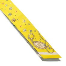 Load image into Gallery viewer, HERMES Twilly C'est La Fete Jaune Vif/Vert/Gray Silk
