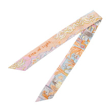 将图像加载到图库查看器中,HERMES Twilly City of Light Orange/Petrol/Verose Silk