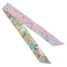 Load image into Gallery viewer, HERMES Twilly City of Light Spring/Summer 2026 Pink/Violet/Multicolor Silk100%